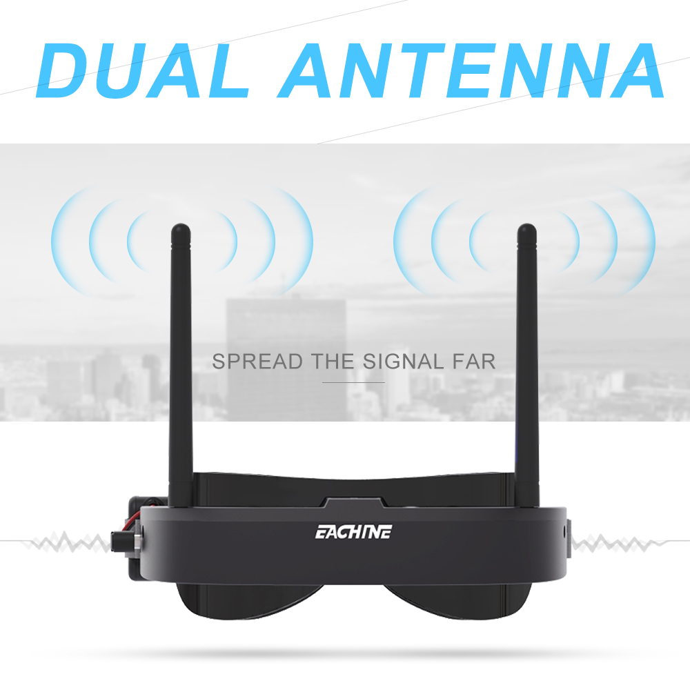 Eachine EV100 720*540 5.8G 72C - Fpv Drone Goggles ulasan dan harga