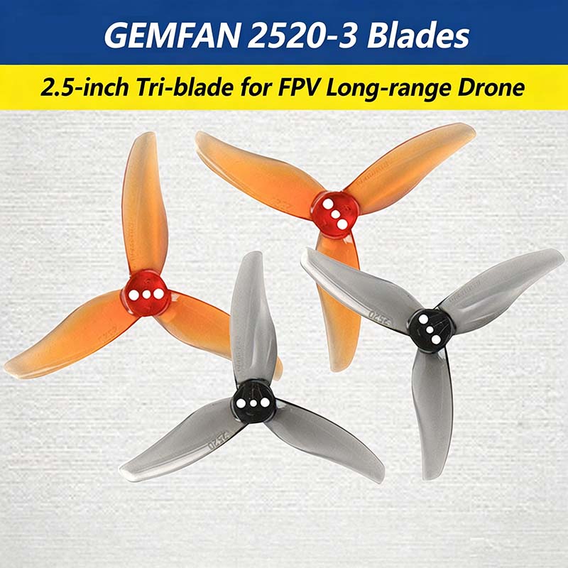 Gemfan Hurricane 2520-3 2.5-in - Fpv Drone Propeller ulasan dan harga