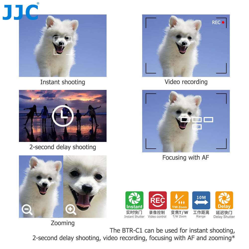 JJC BR-E1 Bluetooth Remote Con - Canon Camera Eos R8 ulasan dan harga