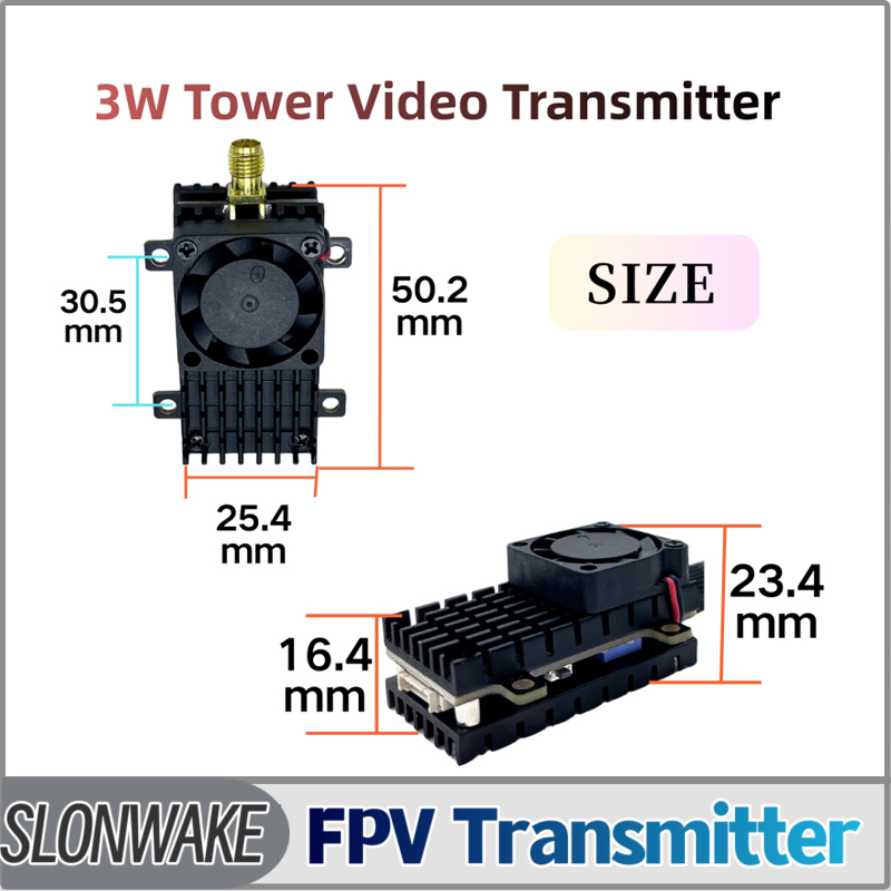 SLONWAKE 5.8G 3000mW Simulatio - Fpv Drone Vtx ulasan dan harga